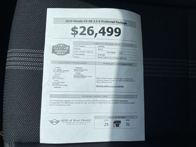 2025 Mazda Mazda CX-50 2.5 S Preferred Package