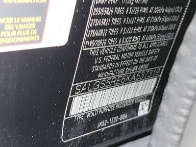 2019 Land Rover Range Rover 5.0L V8 Supercharged