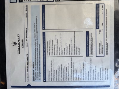 2023 Maserati Ghibli F Tributo